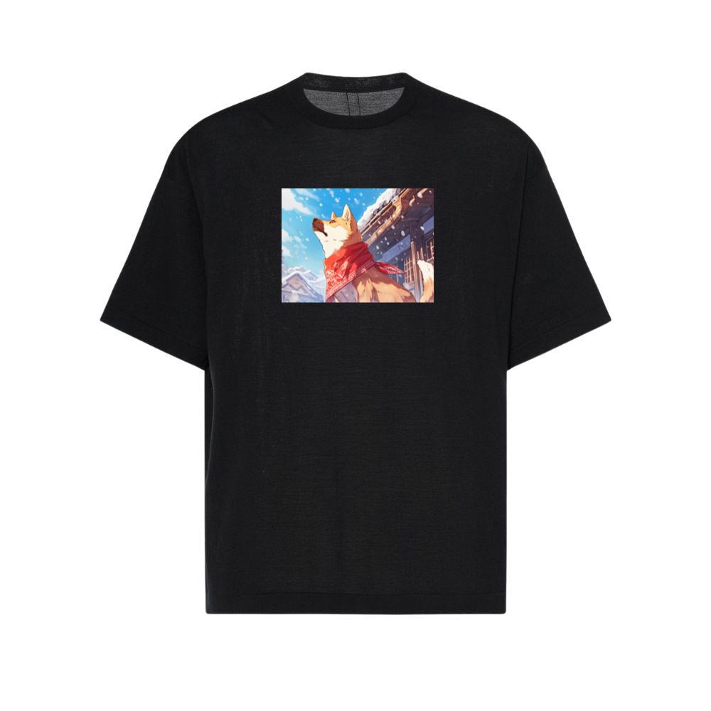 A Shiba's Snowy Serenade T-Shirts