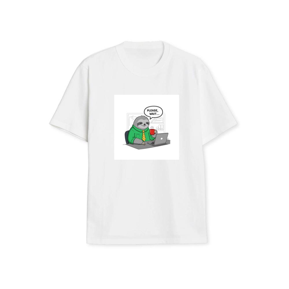 A Sloth's Polite Plea for Patience at the Office T-Shirts