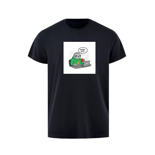 A Sloth's Polite Plea for Patience at the Office T-Shirts
