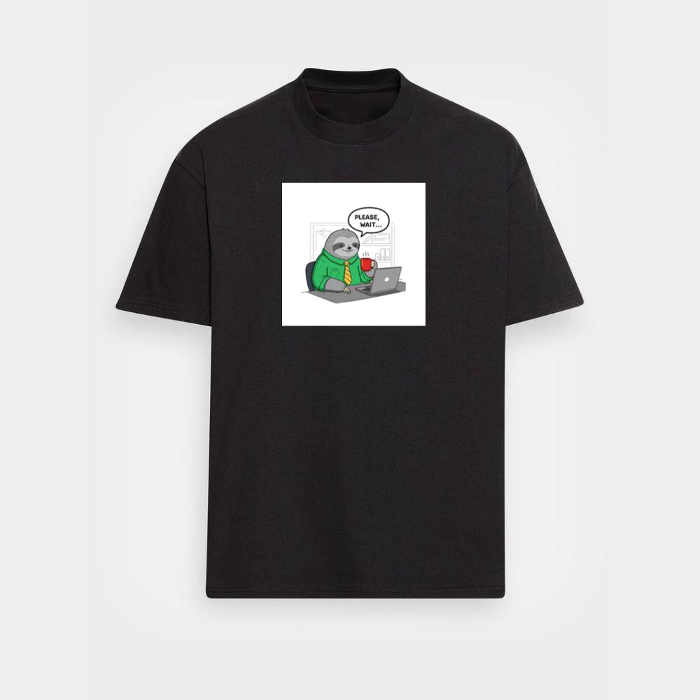 A Sloth's Polite Plea for Patience at the Office T-Shirts
