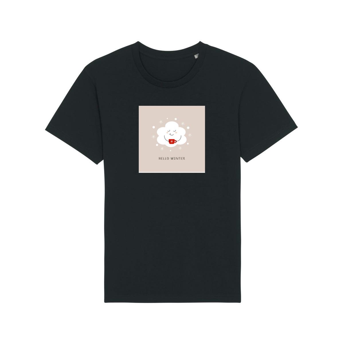 A Smiling Cloud Holds a Warm Drink T-Shirts