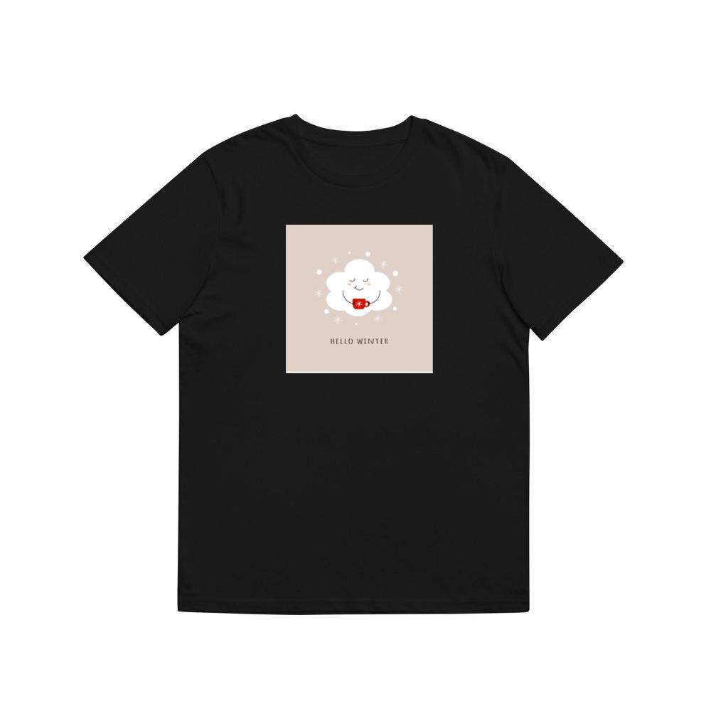 A Smiling Cloud Holds a Warm Drink T-Shirts