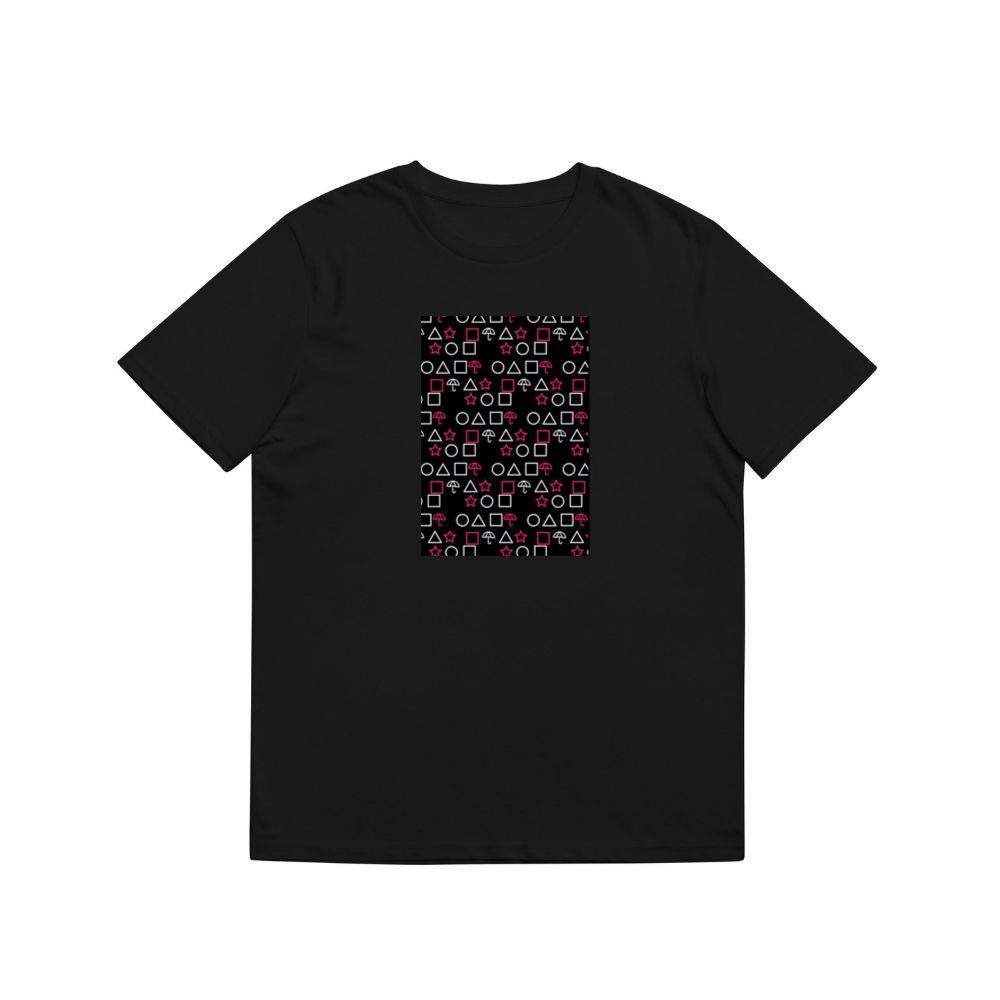 A Squid Game Pattern in a Striking Contrast T-Shirts