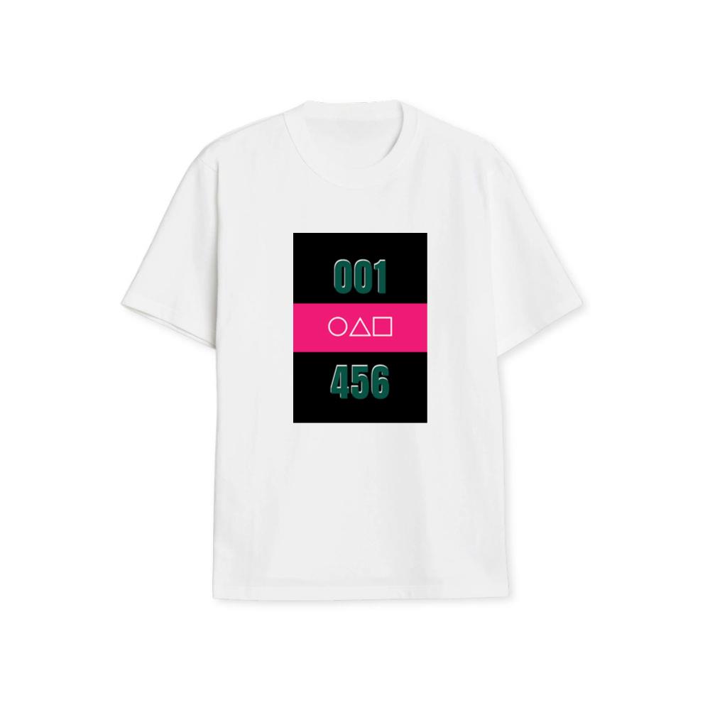 A Squid Game Tribute with Iconic Numbers and Shapes T-Shirts
