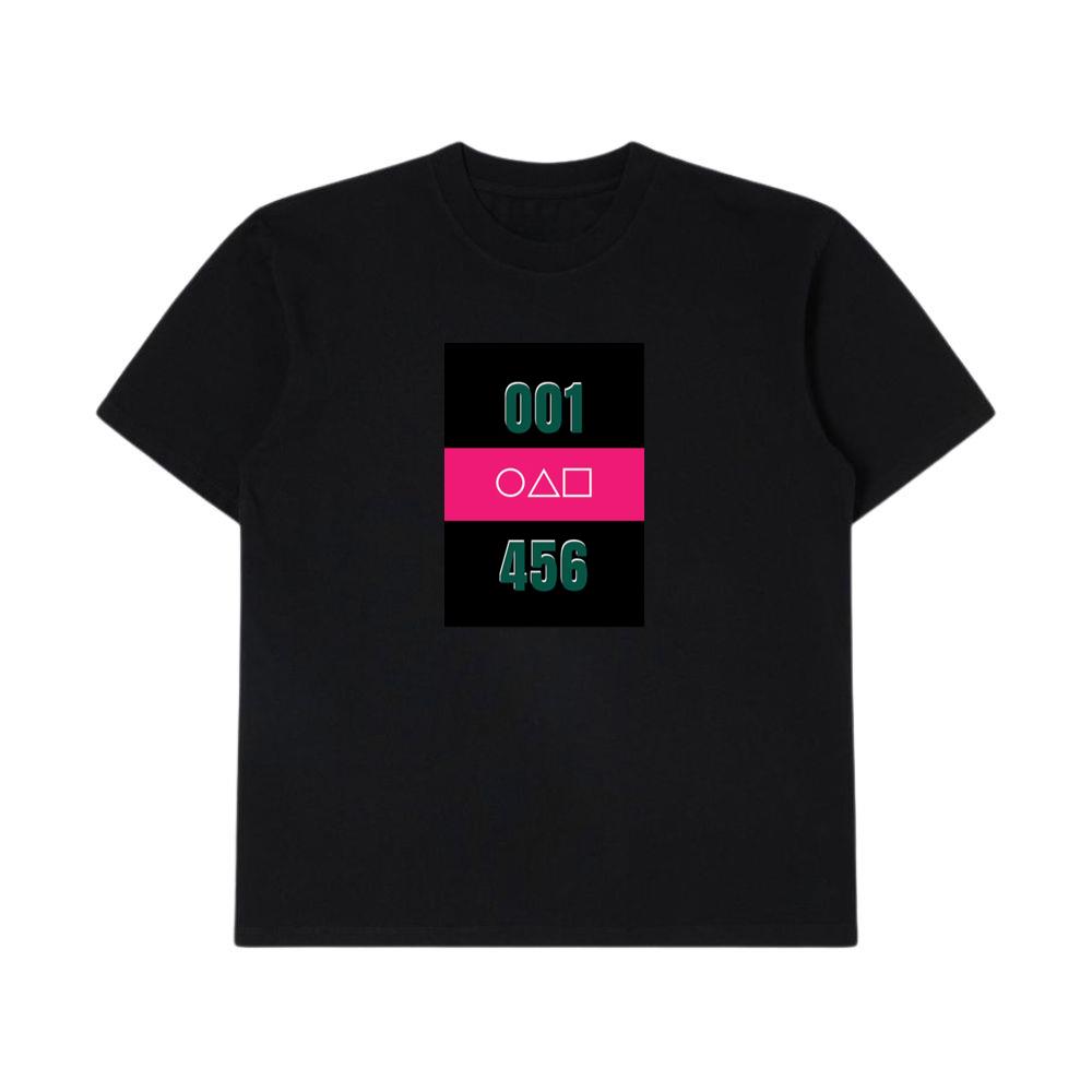 A Squid Game Tribute with Iconic Numbers and Shapes T-Shirts