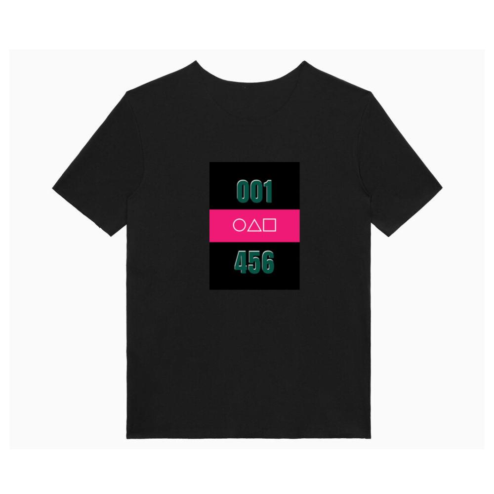 A Squid Game Tribute with Iconic Numbers and Shapes T-Shirts
