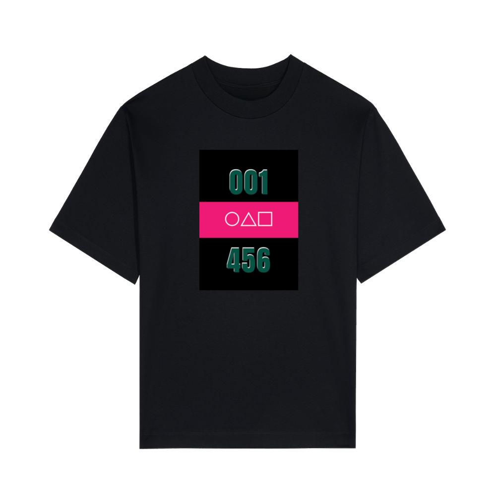 A Squid Game Tribute with Iconic Numbers and Shapes T-Shirts