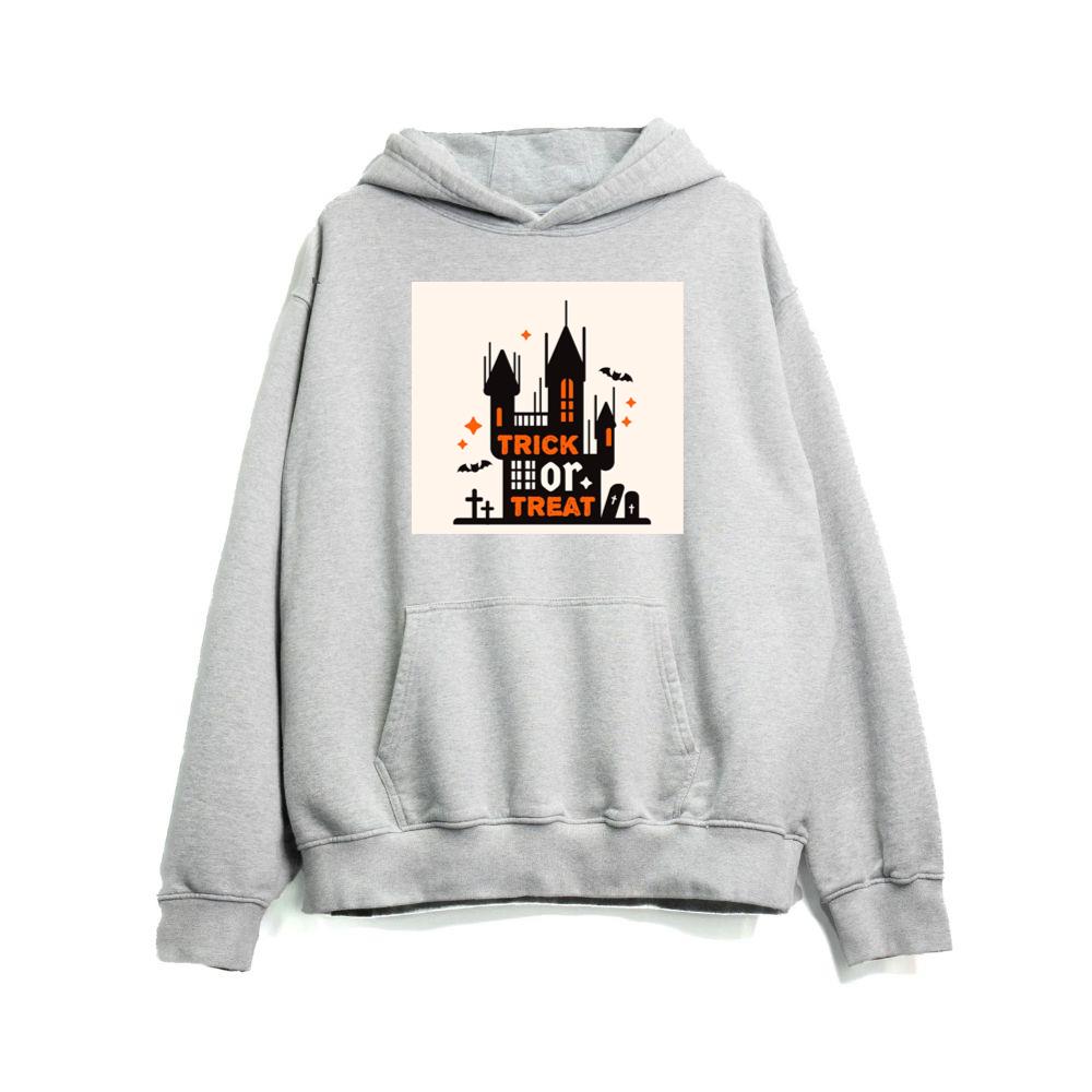 A Stylized Castle in a Spooky Celebration Hoodies Bestbearshop