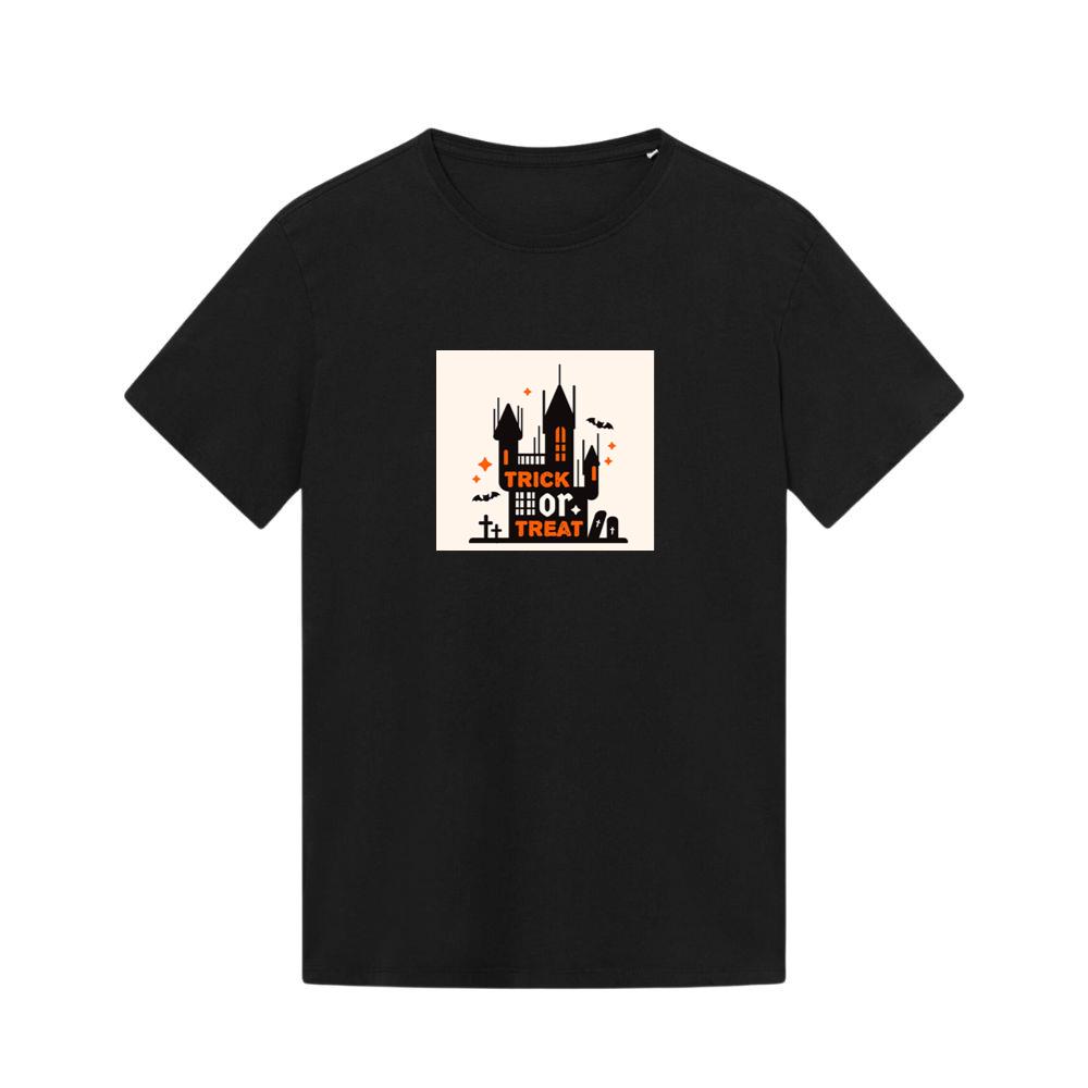 A Stylized Castle in a Spooky Celebration T-Shirts