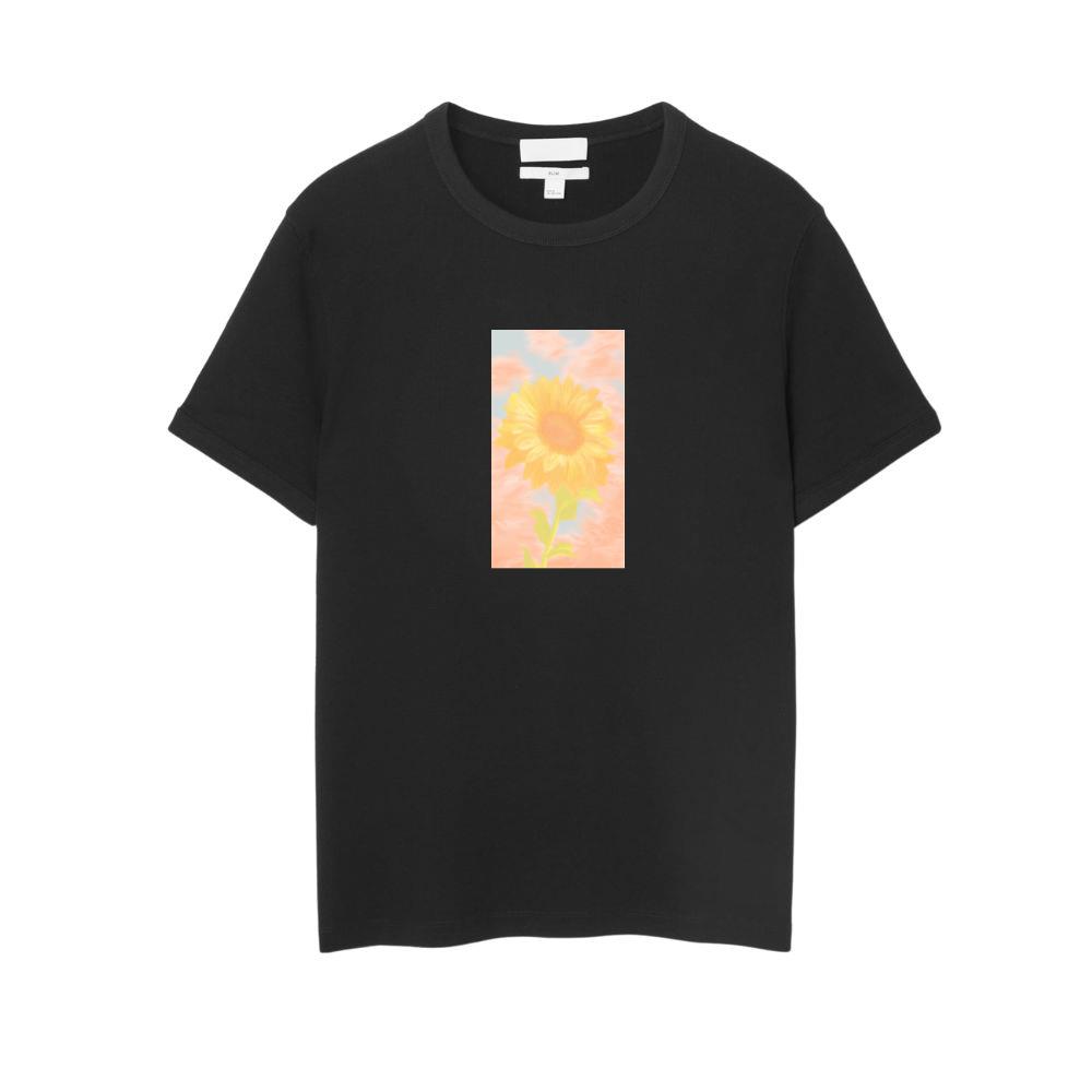 A Sunflower in Pastel Cloud Hues T-Shirts