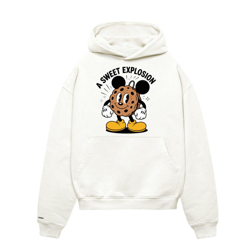 A Sweet Explosion Cookie Cartoon Vintage Style Hoodie