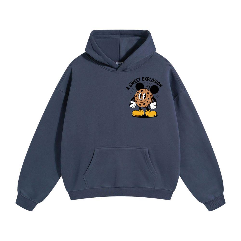 A Sweet Explosion Cookie Cartoon Vintage Style Hoodie - Image 2