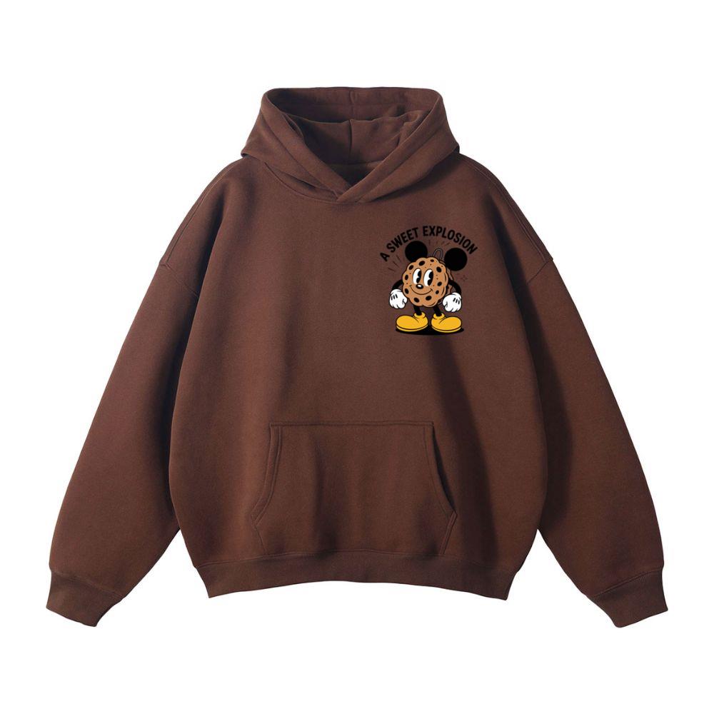 A Sweet Explosion Cookie Cartoon Vintage Style Hoodie - Image 3