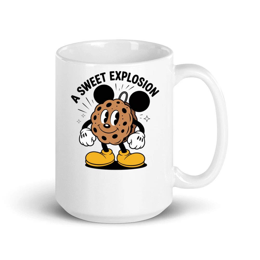 A Sweet Explosion Cookie Cartoon Vintage Style Mug