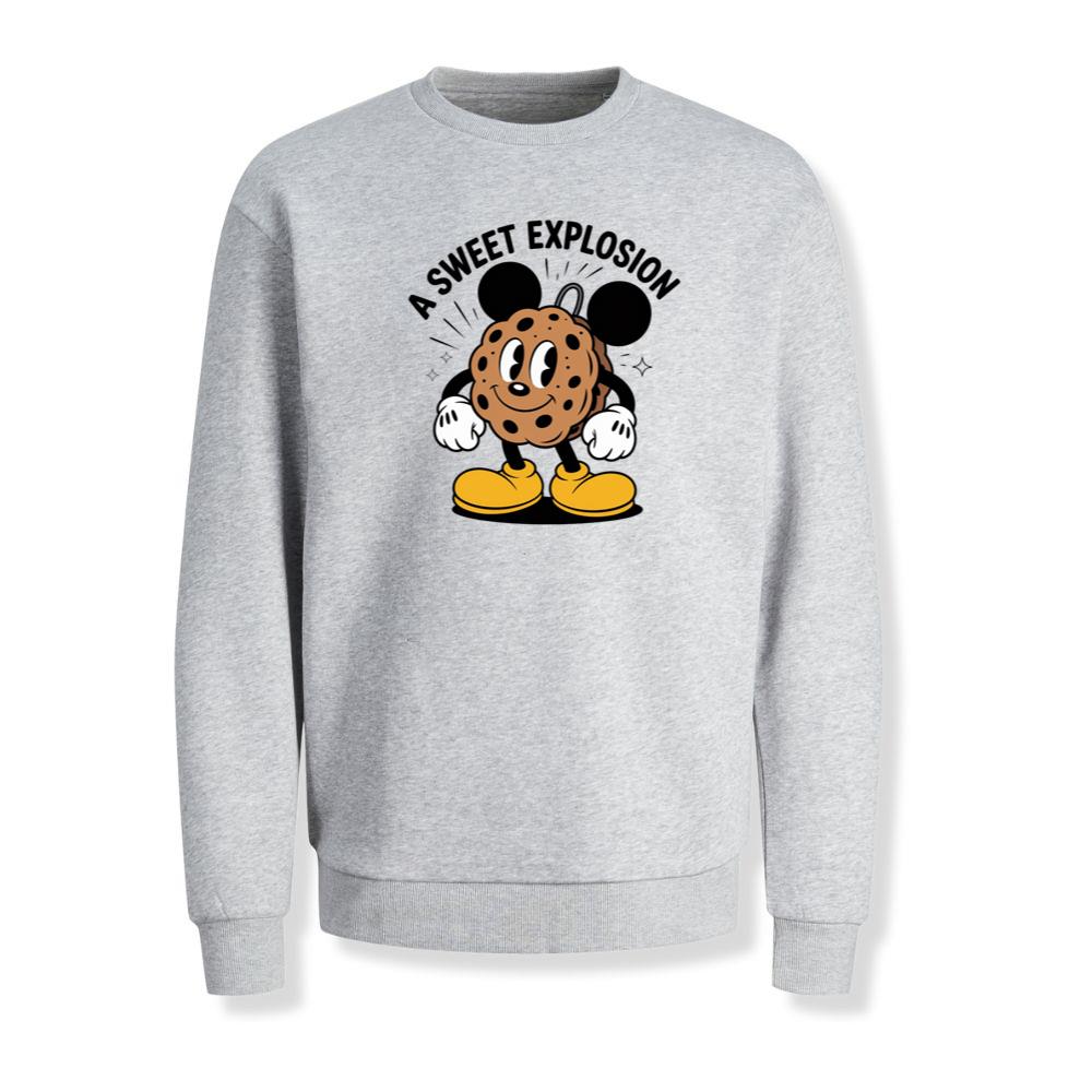 A Sweet Explosion Cookie Cartoon Vintage Style Sweatshirt