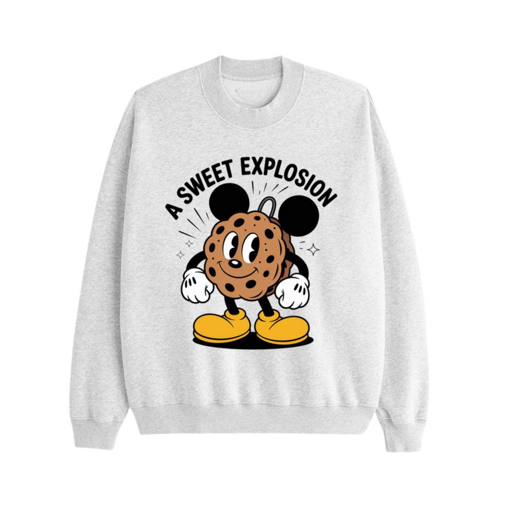 A Sweet Explosion Cookie Cartoon Vintage Style Sweatshirt