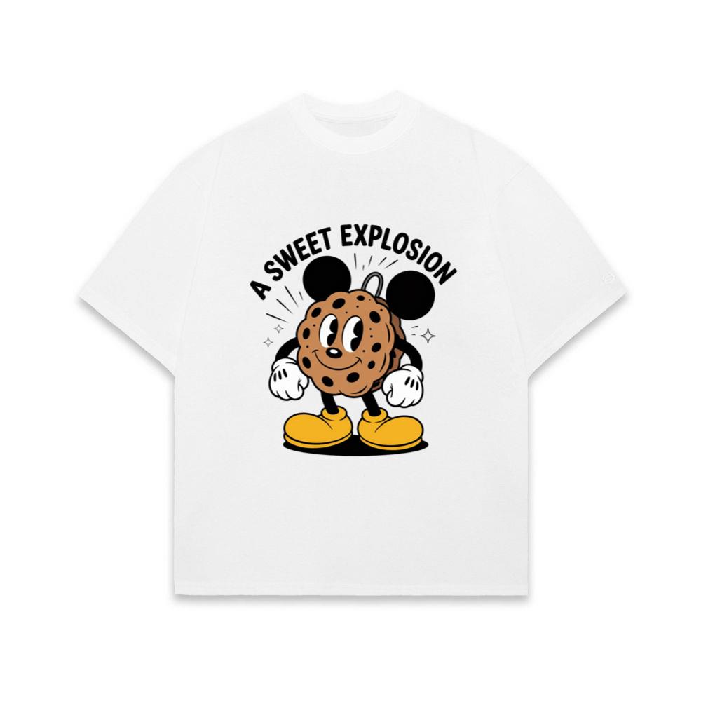 A Sweet Explosion Cookie Cartoon Vintage Style T-Shirt