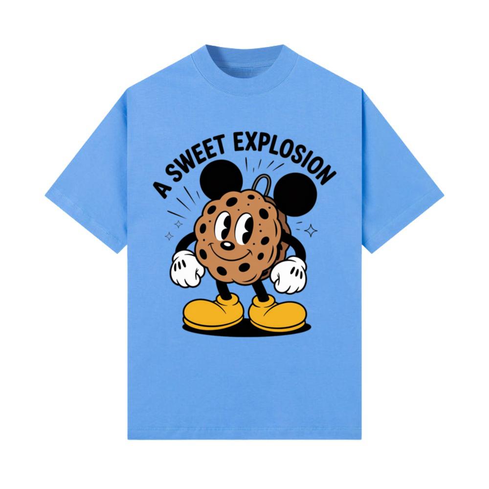 A Sweet Explosion Cookie Cartoon Vintage Style T-Shirt