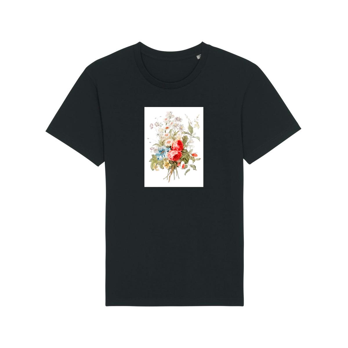 A Vintage Bouquet Featuring Roses, Daisies, and Delicate Blossoms T-Shirts