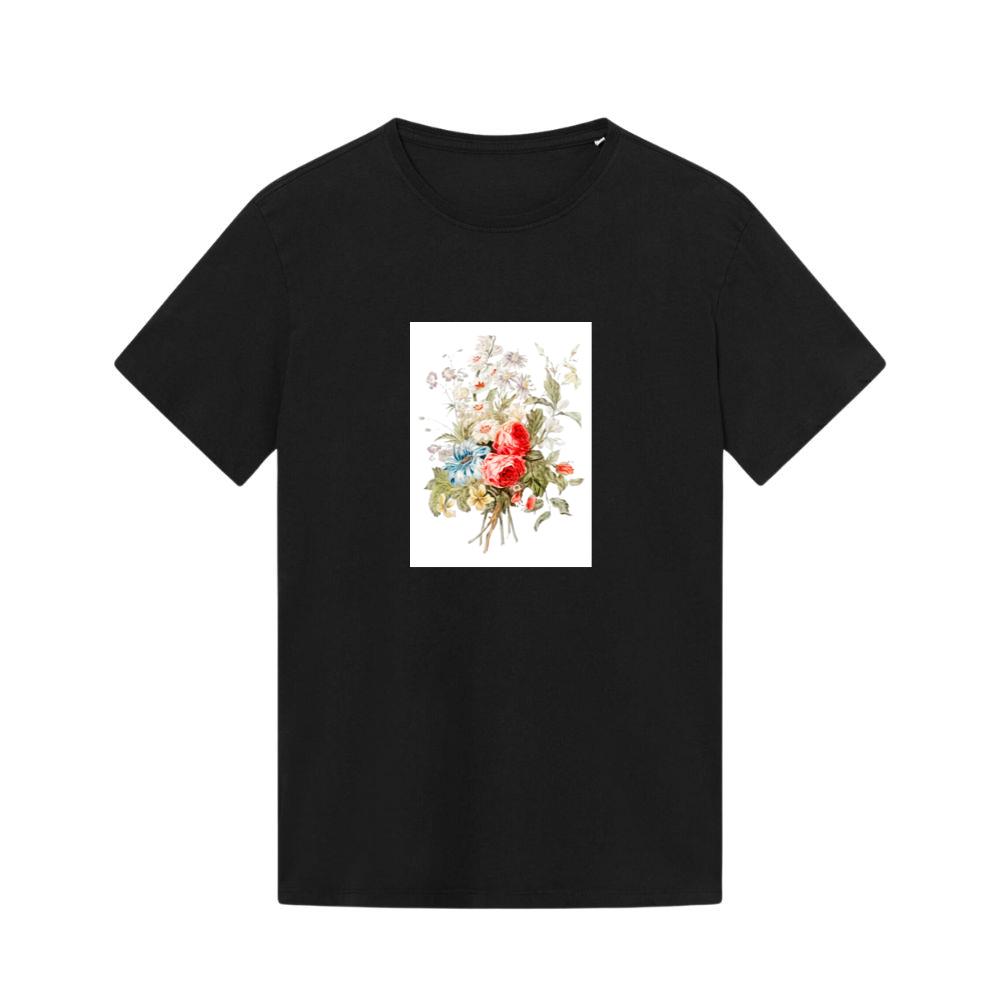 A Vintage Bouquet Featuring Roses, Daisies, and Delicate Blossoms T-Shirts
