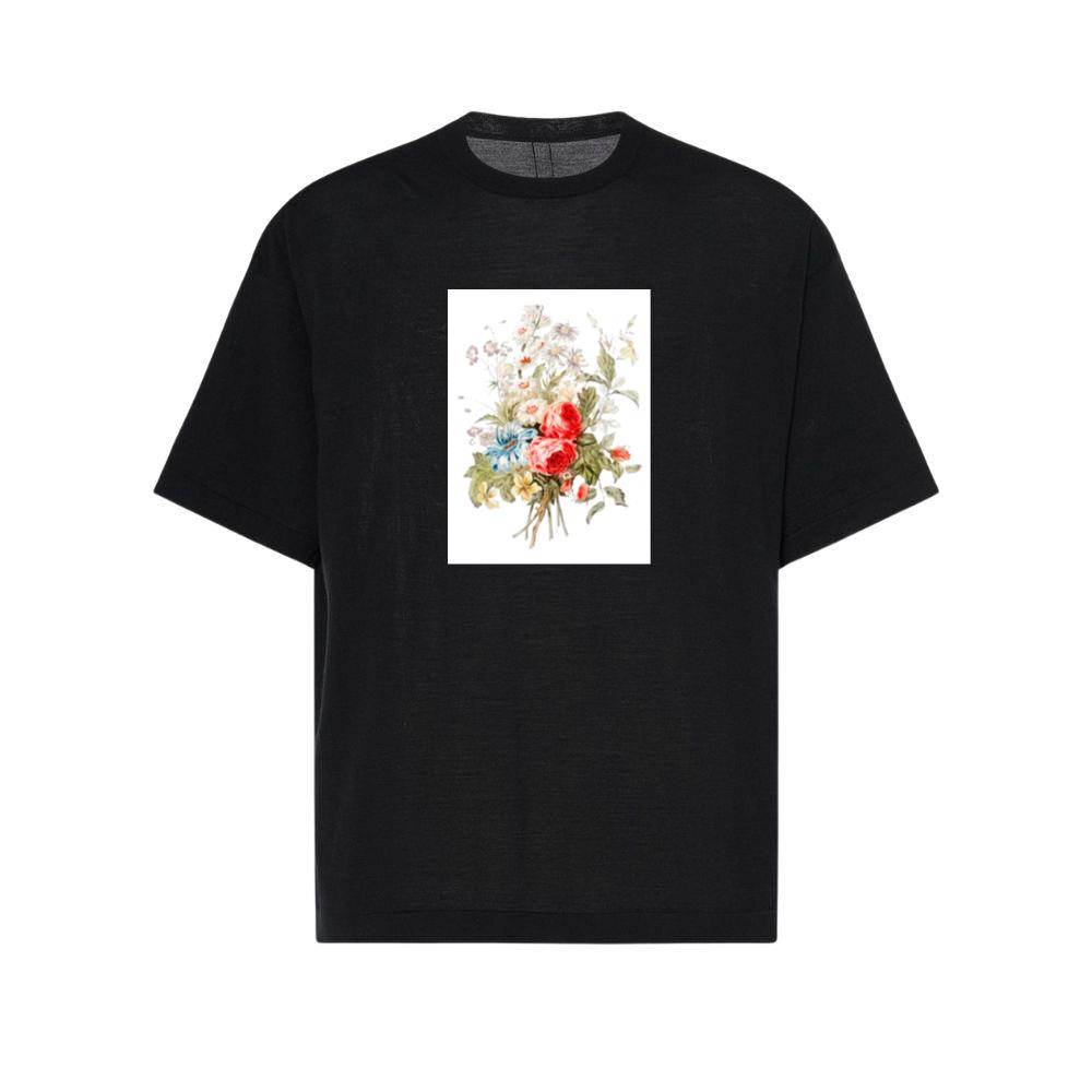 A Vintage Bouquet Featuring Roses, Daisies, and Delicate Blossoms T-Shirts