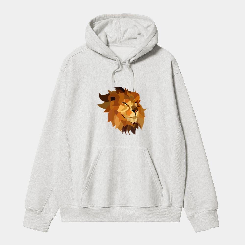 Abstract Artistic Lion Face Hoodie
