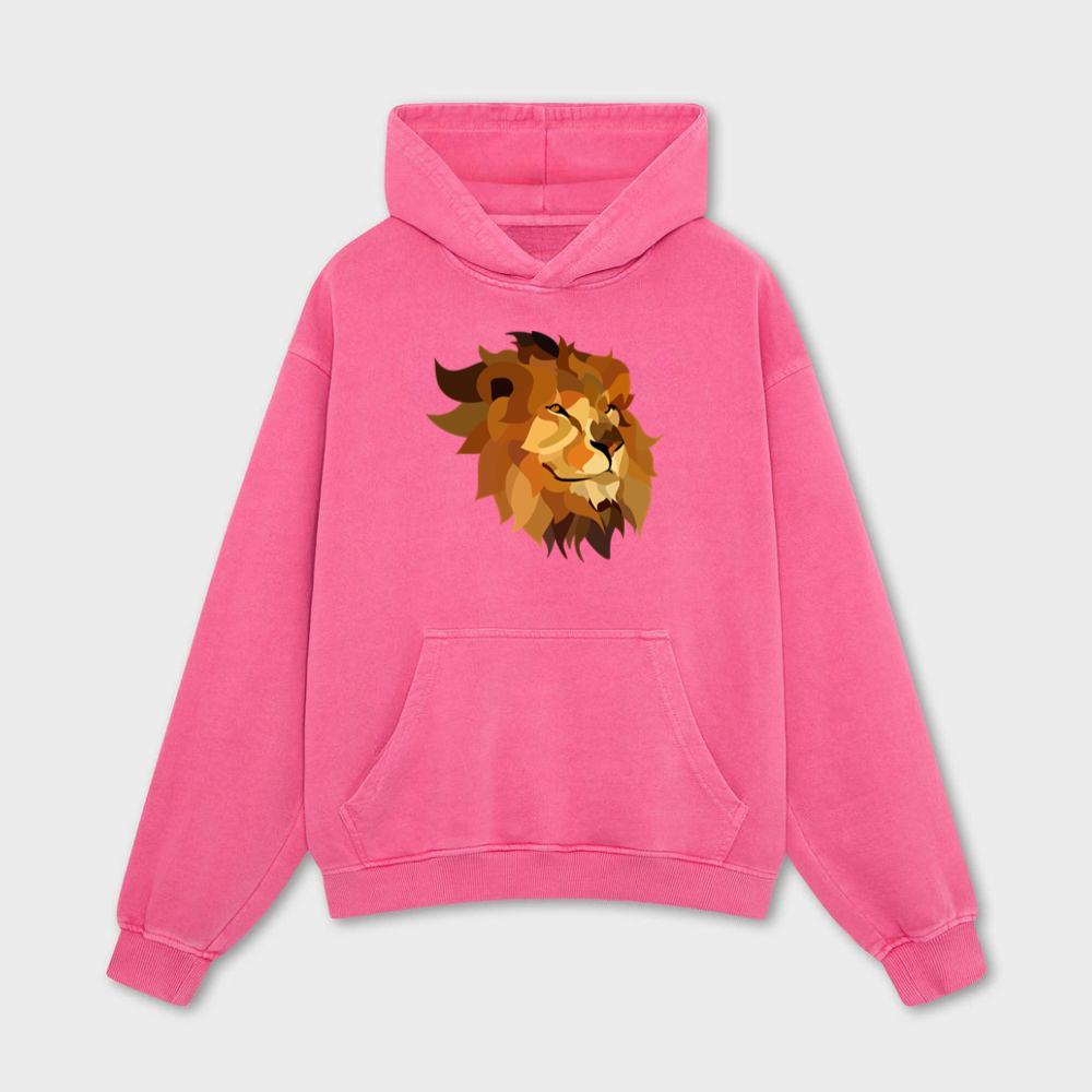 Abstract Artistic Lion Face Hoodies