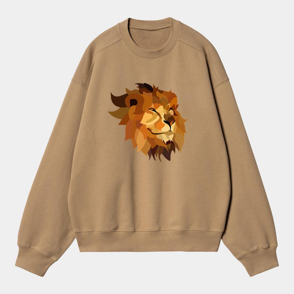 Abstract Artistic Lion Face Sweatshirt
