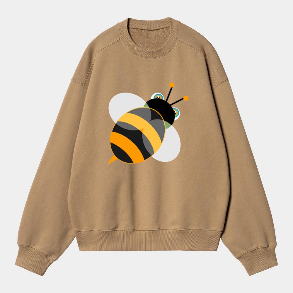 Abstract Bee With Star Eyes Sweatshirt