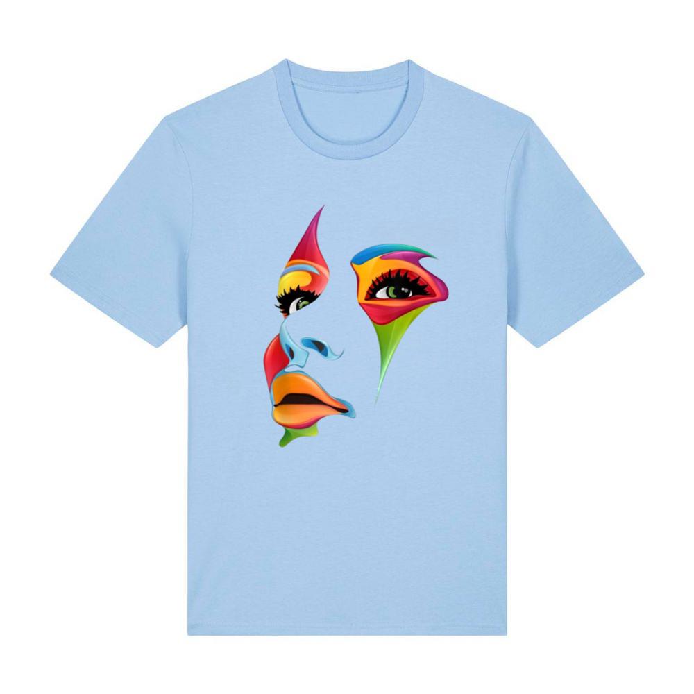 Abstract Colorful Woman Art Face T-Shirt