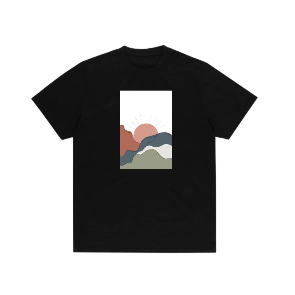 Abstract Hills in a Warm and Minimalist Design TShirts Shirtsay