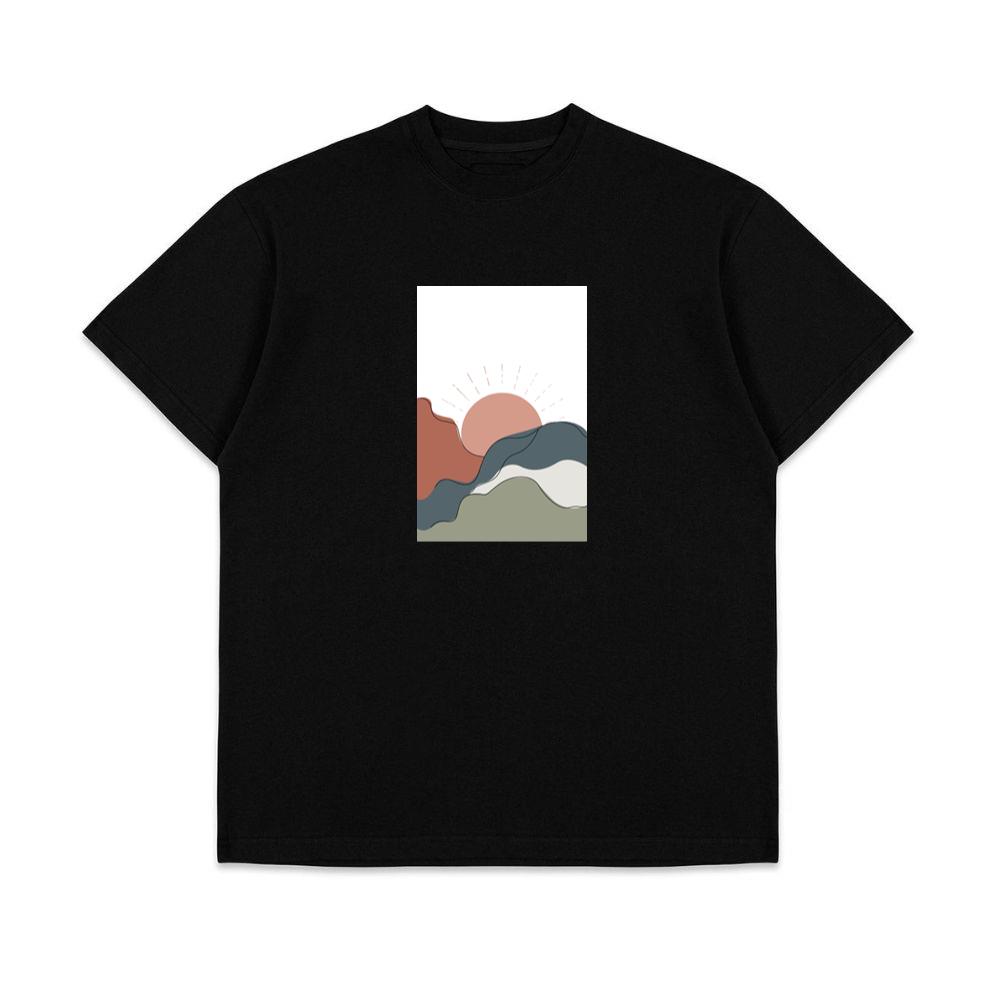 Abstract Hills in a Warm and Minimalist Design T-Shirts
