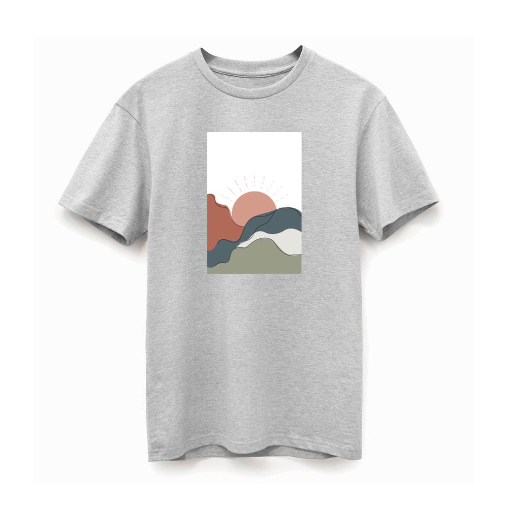 Abstract Hills in a Warm and Minimalist Design TShirts Britishtransit