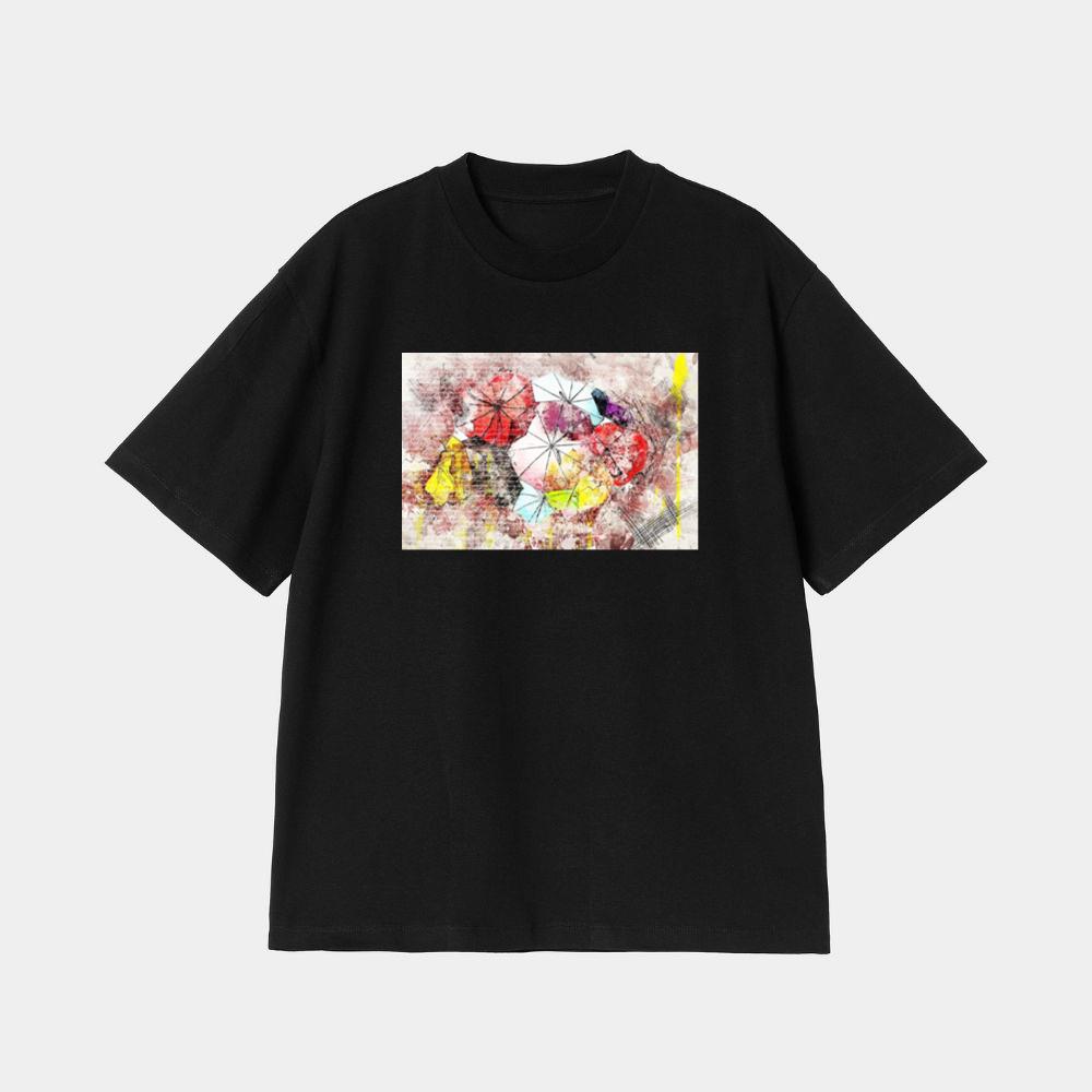 Abstract Painting of Umbrellas T-Shirt