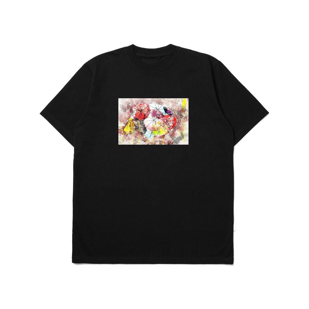 Abstract Painting of Umbrellas TShirts Yomigold