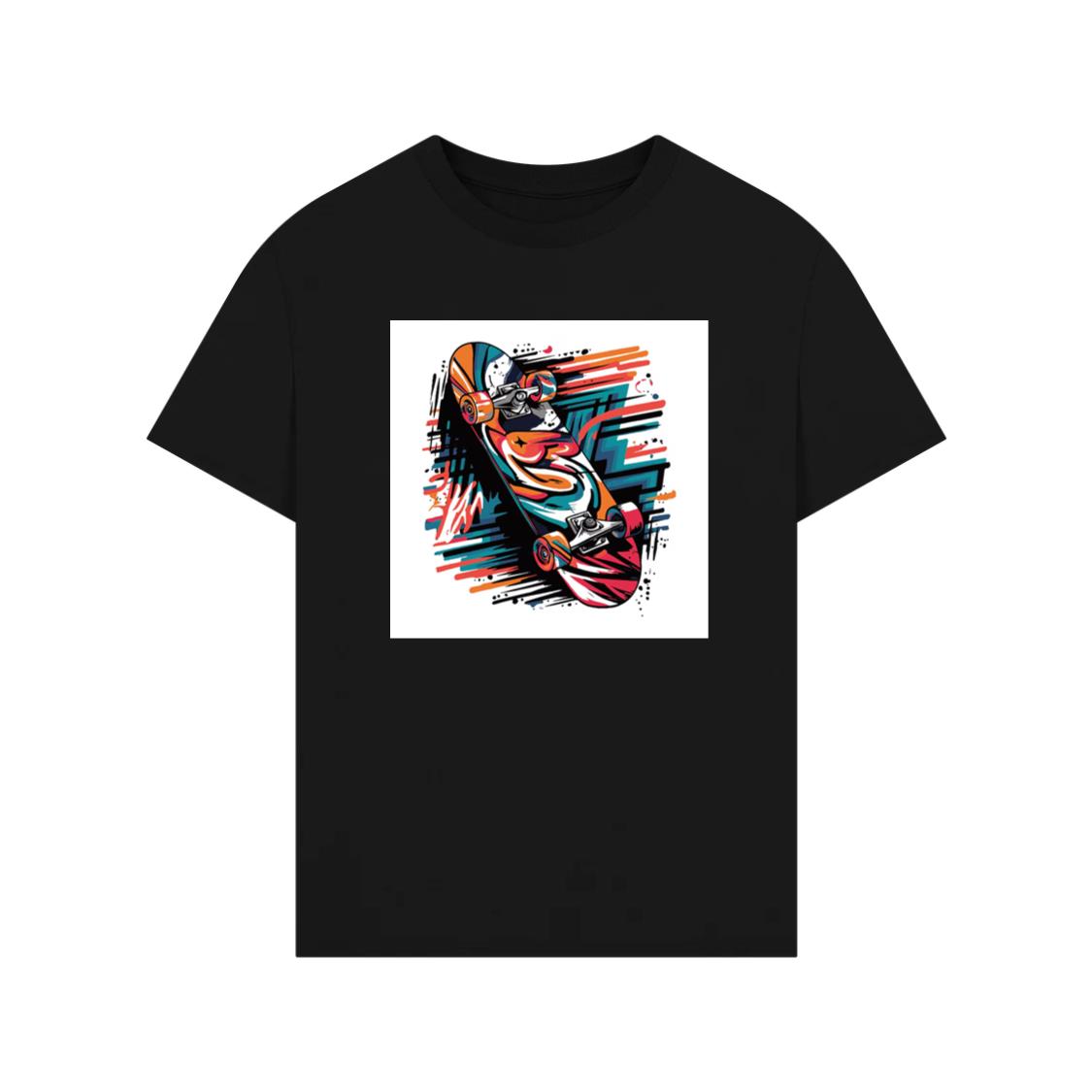 Abstract Skateboard Design T-Shirt