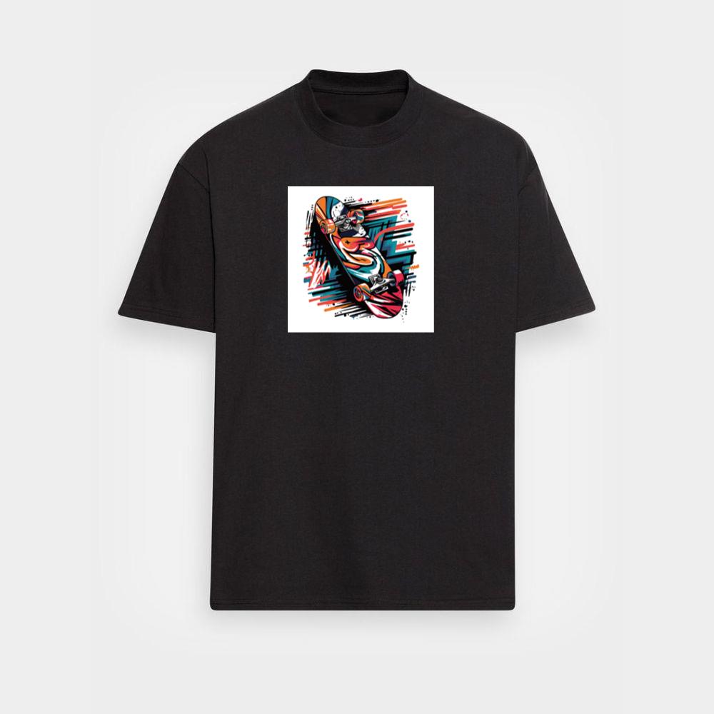 Abstract Skateboard Design T-Shirts
