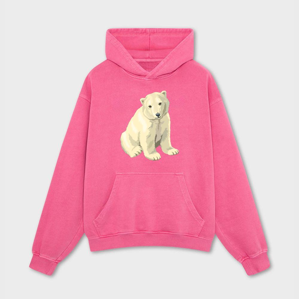 Adorable Sitting Polar Bear Hoodies