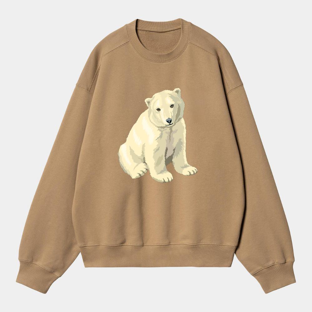 Adorable Sitting Polar Bear Sweatshirt