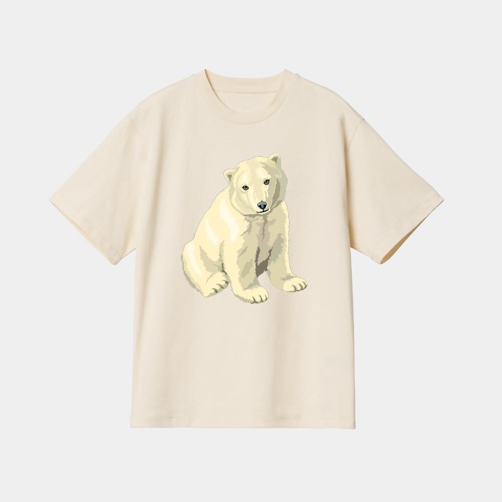Adorable Sitting Polar Bear T-Shirt - Image 4