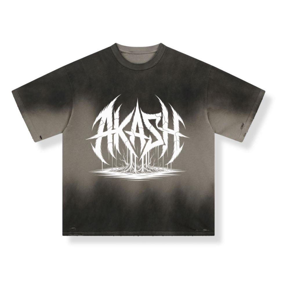 Akash Retro Typography Graphic Style T-Shirt - Image 3