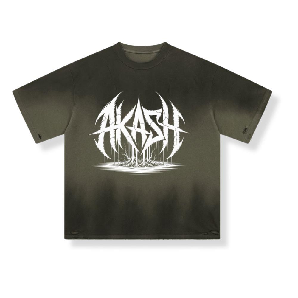 Akash Retro Typography Graphic Style T-Shirt - Image 2