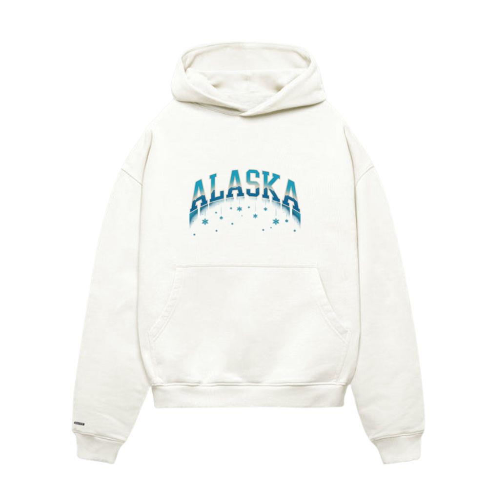 Alaska Retro Mountain Adventure Travel Graphic Hoodies
