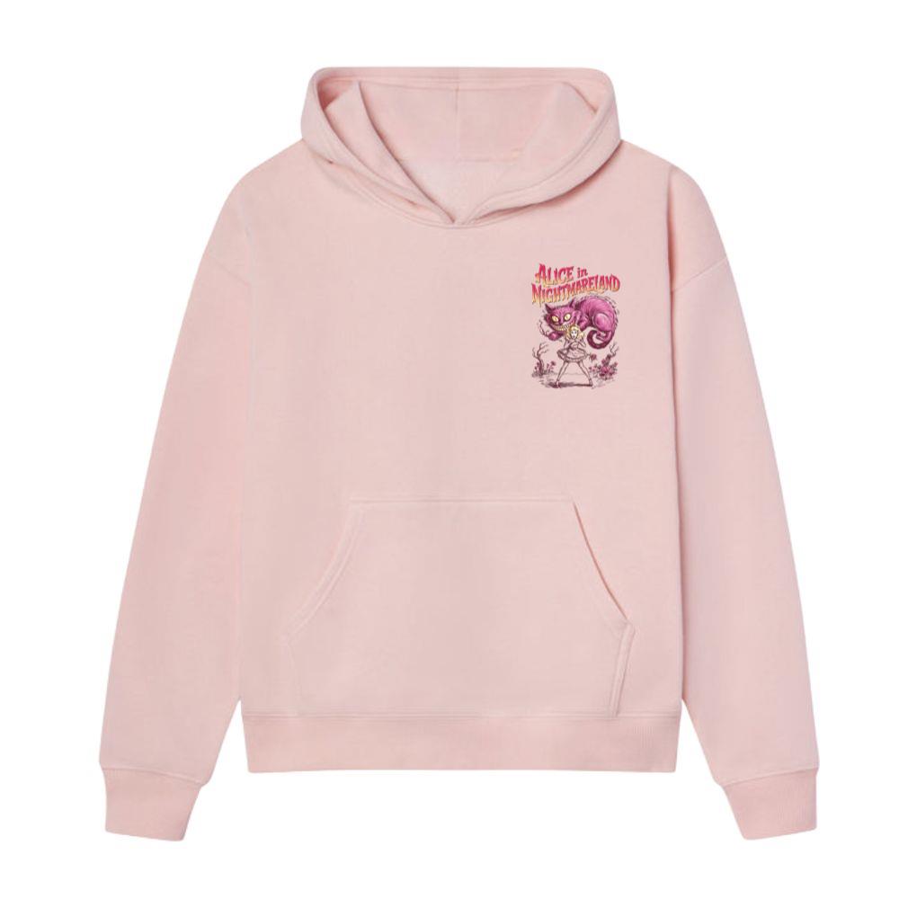 Alice in Nightmareland Creepy Cat Wonderland Style Hoodie