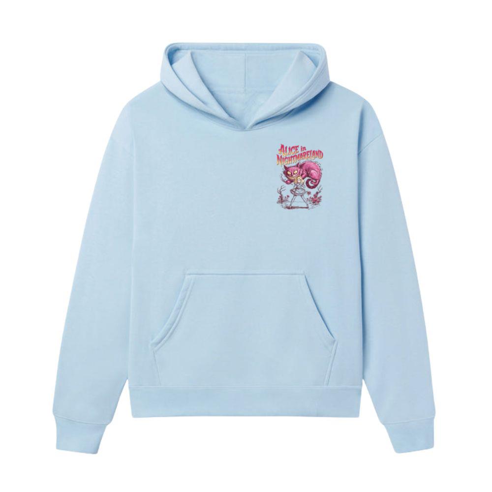 Alice in Nightmareland Creepy Cat Wonderland Style Hoodie