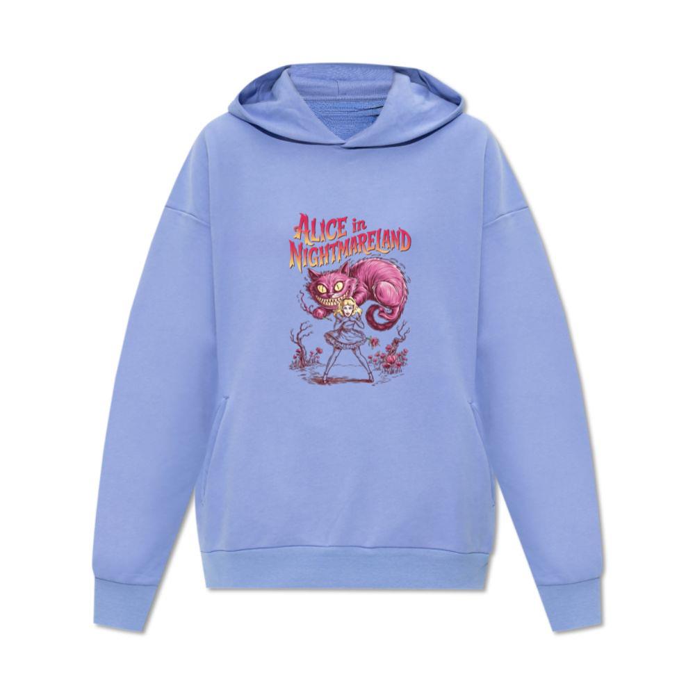Alice in Nightmareland Creepy Cat Wonderland Style Hoodie