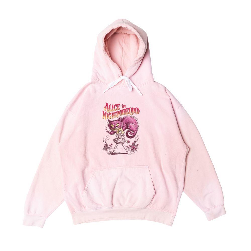 Alice in Nightmareland Creepy Cat Wonderland Style Hoodie