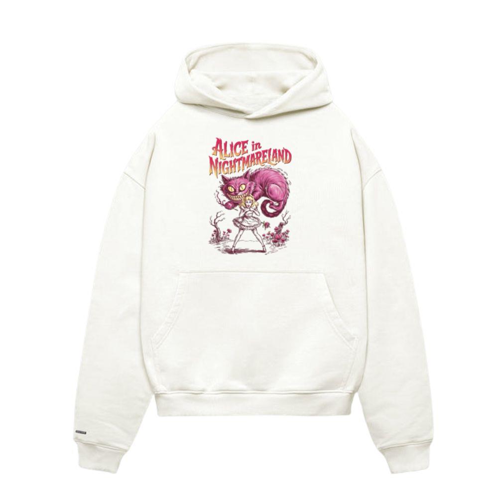 Alice in Nightmareland Creepy Cat Wonderland Style Hoodies