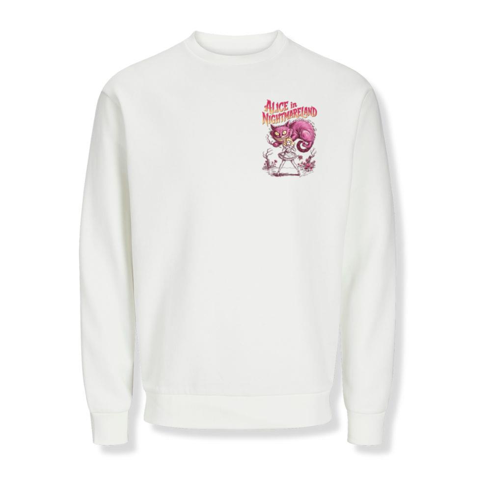 Alice in Nightmareland Creepy Cat Wonderland Style Sweatshirts