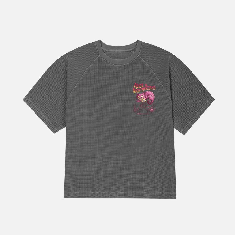 Alice in Nightmareland Creepy Cat Wonderland Style T-Shirt